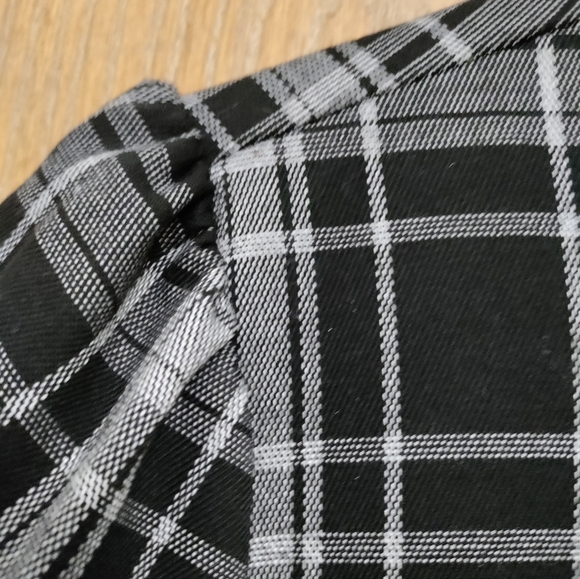 🎁 Forever 21 size Medium plaid dress black and white with back zipper - Picture 5 of 8